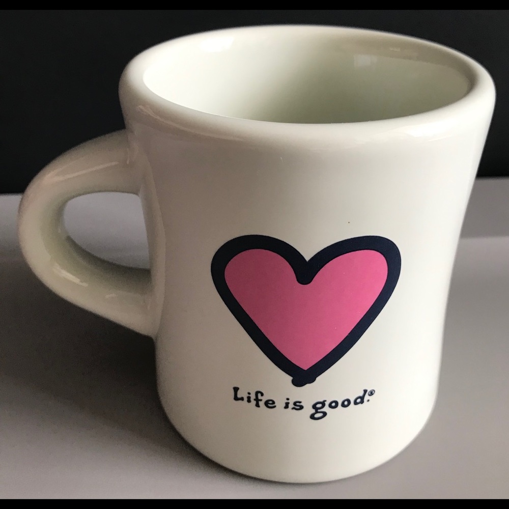 Life Is Good Ceramic Do What You Like Heart Mug